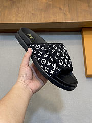 Fortok Louis Vuitton Miami Men Mules Black  - 4