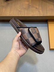 Fortok Louis Vuitton Miami Men Mules Brown - 5