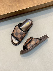 Fortok Louis Vuitton Miami Men Mules Brown - 2