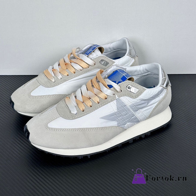 Fortok Golden Goose Marathon sneakers - Grey Suede - two-color shoelaces - 1