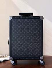 Fortok Louis Vuitton Monogram Rolling Trunk Suitcase Black 55 x 24 x 39cm - 1
