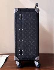 Fortok Louis Vuitton Monogram Rolling Trunk Suitcase Black 55 x 24 x 39cm - 5