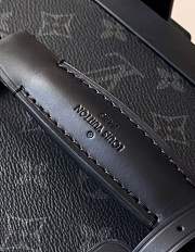 Fortok Louis Vuitton Monogram Rolling Trunk Suitcase Black 55 x 24 x 39cm - 4