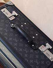 Fortok Louis Vuitton Monogram Rolling Trunk Suitcase Black 55 x 24 x 39cm - 2