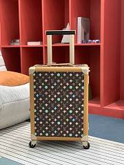 Fortok Louis Vuitton Rolling Trunk Craggy Monogram Brown 39x 55x21cm - 1