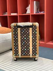 Fortok Louis Vuitton Rolling Trunk Craggy Monogram Brown 39x 55x21cm - 3