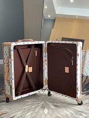 Fortok Louis Vuitton x Takashi Murakami Rolling Trunk Monogram White 39x 55x21cm - 4