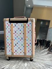 Fortok Louis Vuitton x Takashi Murakami Rolling Trunk Monogram White 39x 55x21cm - 2