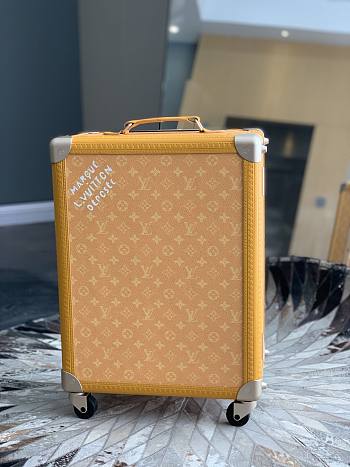 Fortok Louis Vuitton Rolling Trunk Monogram Heritage Canvas Yellow 39x 55x 21cm