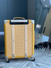 Fortok Louis Vuitton Rolling Trunk Monogram Heritage Canvas Yellow 39x 55x 21cm - 2