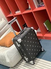 Fortok Louis Vuitton Runway Limited Edition Rolling Trunk Suitcase Black 3 9x 55 x 21cm - 5