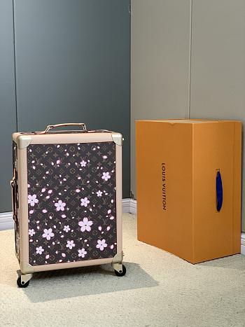 Fortok Louis Vuitton x Takashi Murakami Horizon 55 Rolling Suitcase Cherry Blossom 39x 55x21cm