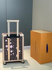 Fortok Louis Vuitton x Takashi Murakami Horizon 55 Rolling Suitcase Cherry Blossom 39x 55x21cm - 6