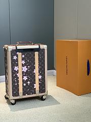 Fortok Louis Vuitton x Takashi Murakami Horizon 55 Rolling Suitcase Cherry Blossom 39x 55x21cm - 3