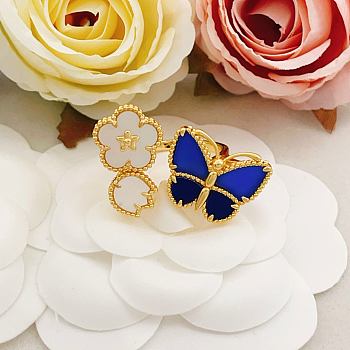Fortok Van Cleef & Arpels Lucky Spring Butterfly Between the Finger ring Yellow Gold