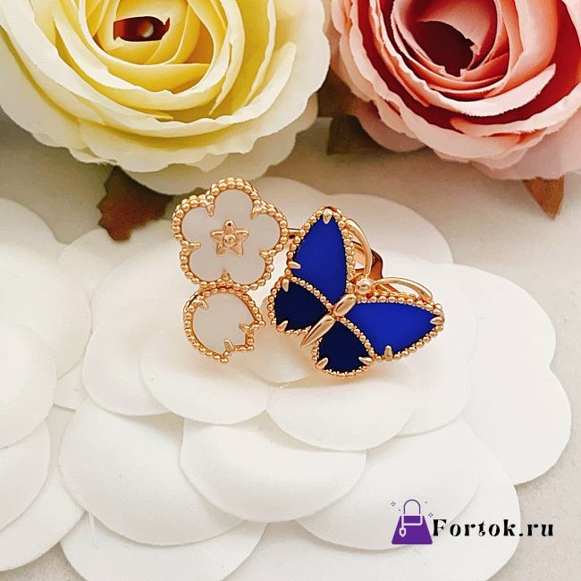 Fortok Van Cleef & Arpels Lucky Spring Butterfly Between the Finger ring Rose Gold - 1