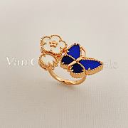 Fortok Van Cleef & Arpels Lucky Spring Butterfly Between the Finger ring Rose Gold - 4