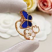 Fortok Van Cleef & Arpels Lucky Spring Butterfly Between the Finger ring Rose Gold - 5