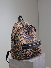 Fortok Saint Laurent Leopard City Backpack 30x38x17cm - 4
