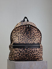 Fortok Saint Laurent Leopard City Backpack 30x38x17cm - 1