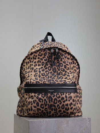 Fortok Saint Laurent Leopard City Backpack 30x38x17cm