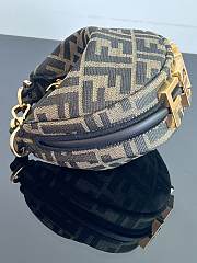 Fortok Fendi Nano Fendigraphy hobo bag Canvas Brown 16.5x14x5cm - 6
