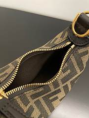 Fortok Fendi Nano Fendigraphy hobo bag Canvas Brown 16.5x14x5cm - 4