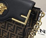 Fortok Versace Pre-Owned x Fendi Fendace La Medusa Top Handle Bag 25×15×22cm - 3