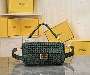 Fortok Fendi Baguette bag Woven green 26*4*13*cm - 1