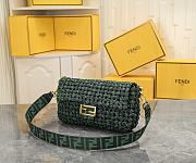 Fortok Fendi Baguette bag Woven green 26*4*13*cm - 6