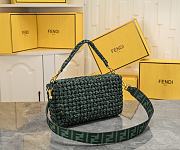 Fortok Fendi Baguette bag Woven green 26*4*13*cm - 5