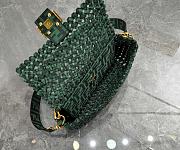 Fortok Fendi Baguette bag Woven green 26*4*13*cm - 4