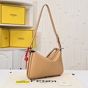 Fortok Fendi Simply Large Shoulder Bag Nude Beige 34.5x4.5x20cm - 6