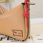 Fortok Fendi Simply Large Shoulder Bag Nude Beige 34.5x4.5x20cm - 4