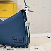 Fortok Fendi Simply Large Shoulder Bag Navy Blue 34.5x4.5x20cm - 4