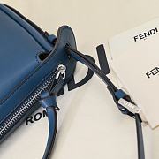 Fortok Fendi Simply Large Shoulder Bag Navy Blue 34.5x4.5x20cm - 3