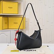 Fortok Fendi Simply Large Shoulder Bag Black 34.5x4.5x20cm - 5