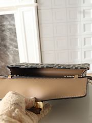 Fortok Fendi Wallet On Chain Baguette Brown 21x11.5x5cm - 6