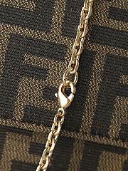 Fortok Fendi Wallet On Chain Baguette Brown 21x11.5x5cm - 2