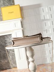 Fortok Fendi Baguette Continental Wallet on Chain  Leather Ebony 21x5x11.5cm - 4
