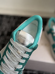 Fortok Jimmy Choo 26ss Florent Glitter Trainer Teal - 5