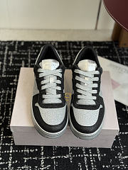 Fortok Jimmy Choo 26ss Florent Glitter Trainer Black - 1