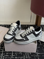 Fortok Jimmy Choo 26ss Florent Glitter Trainer Black - 4