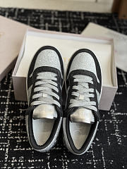 Fortok Jimmy Choo 26ss Florent Glitter Trainer Black - 2