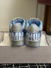 Fortok Jimmy Choo 26ss Florent Glitter Trainer Blue - 5
