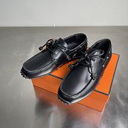 Fortok Hermes Member Loafer Smooth Leather Black  - 1
