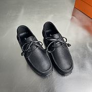 Fortok Hermes Member Loafer Calfskin Leather Black  - 4
