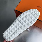 Fortok Hermes Member Loafer Calfskin Leather White - 3