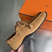 Fortok Hermes Member Loafer Suede Brown 03 - 5