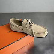 Fortok Hermes Member Loafer Suede Brown 05 - 2